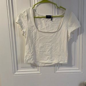 White square neck crop top from Urban Outfitters. Size large